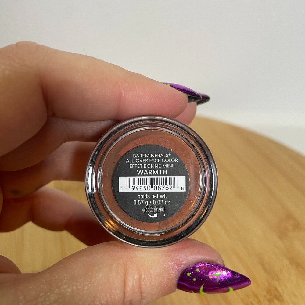 BareMinerals All Over Face Color WARMTH 0.57g Bronzer Loose Powder Makeup
